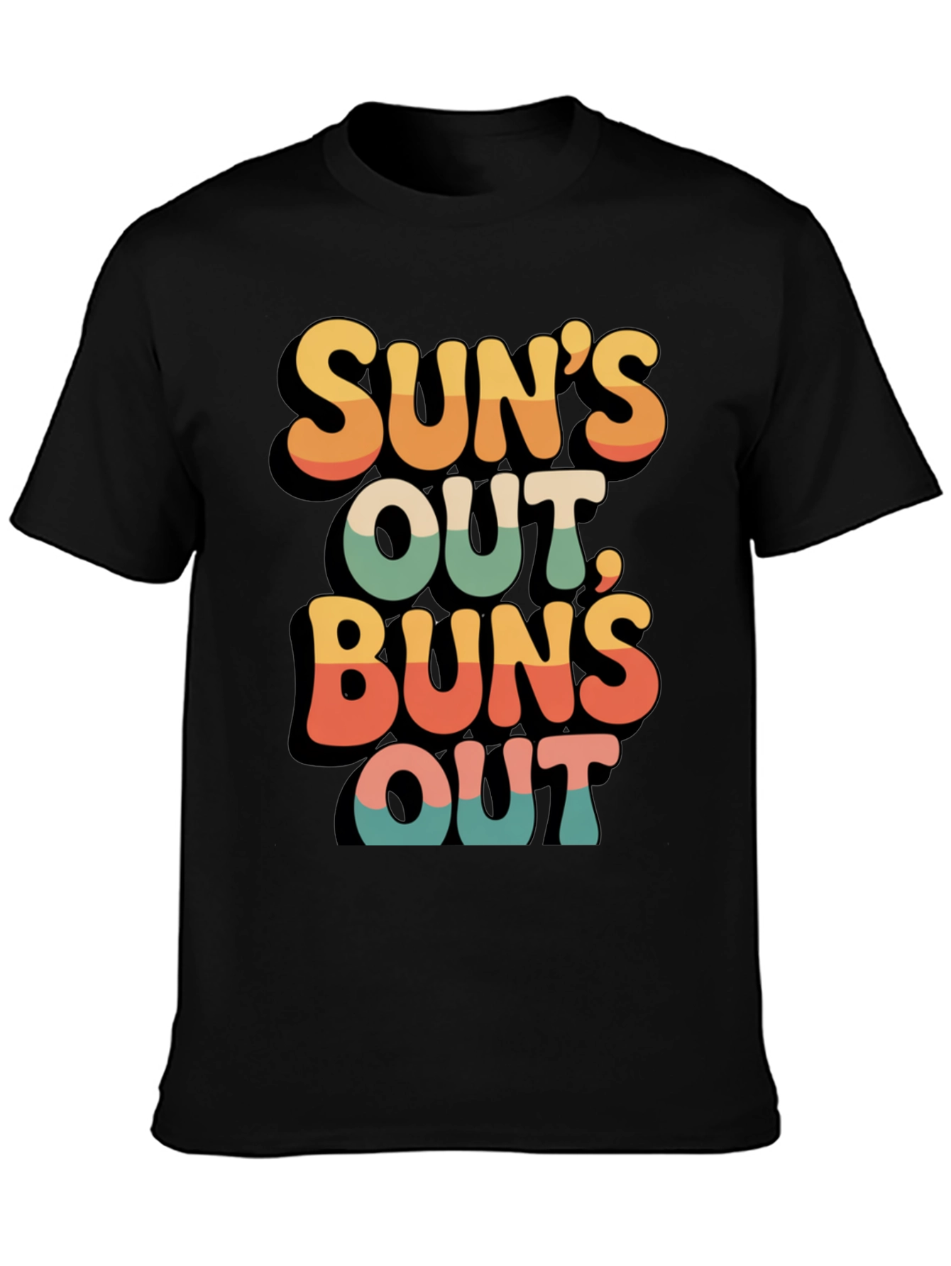 Suns Out Buns Out Retro Graphic Tee