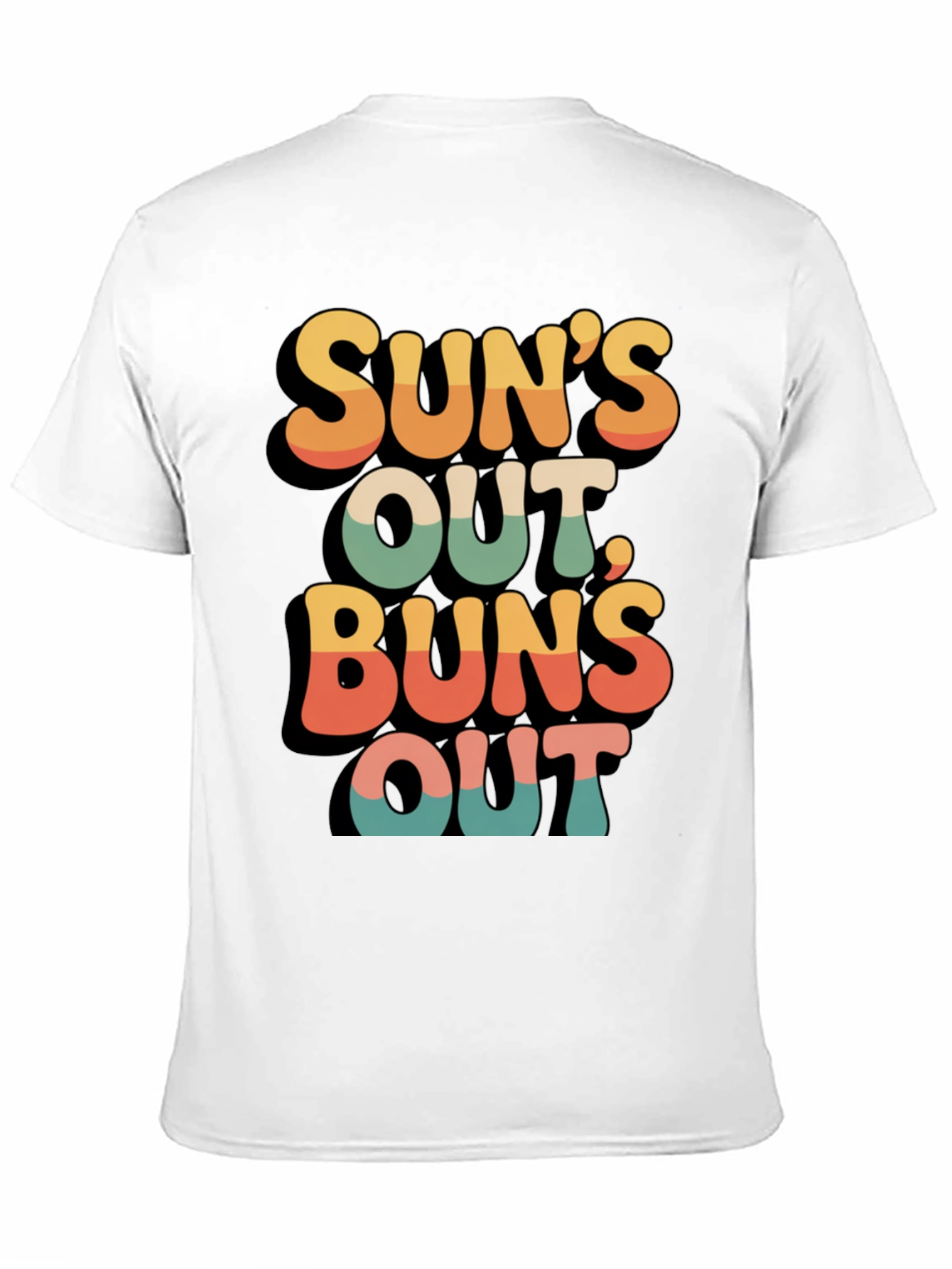 Suns Out Buns Out Retro Graphic Tee