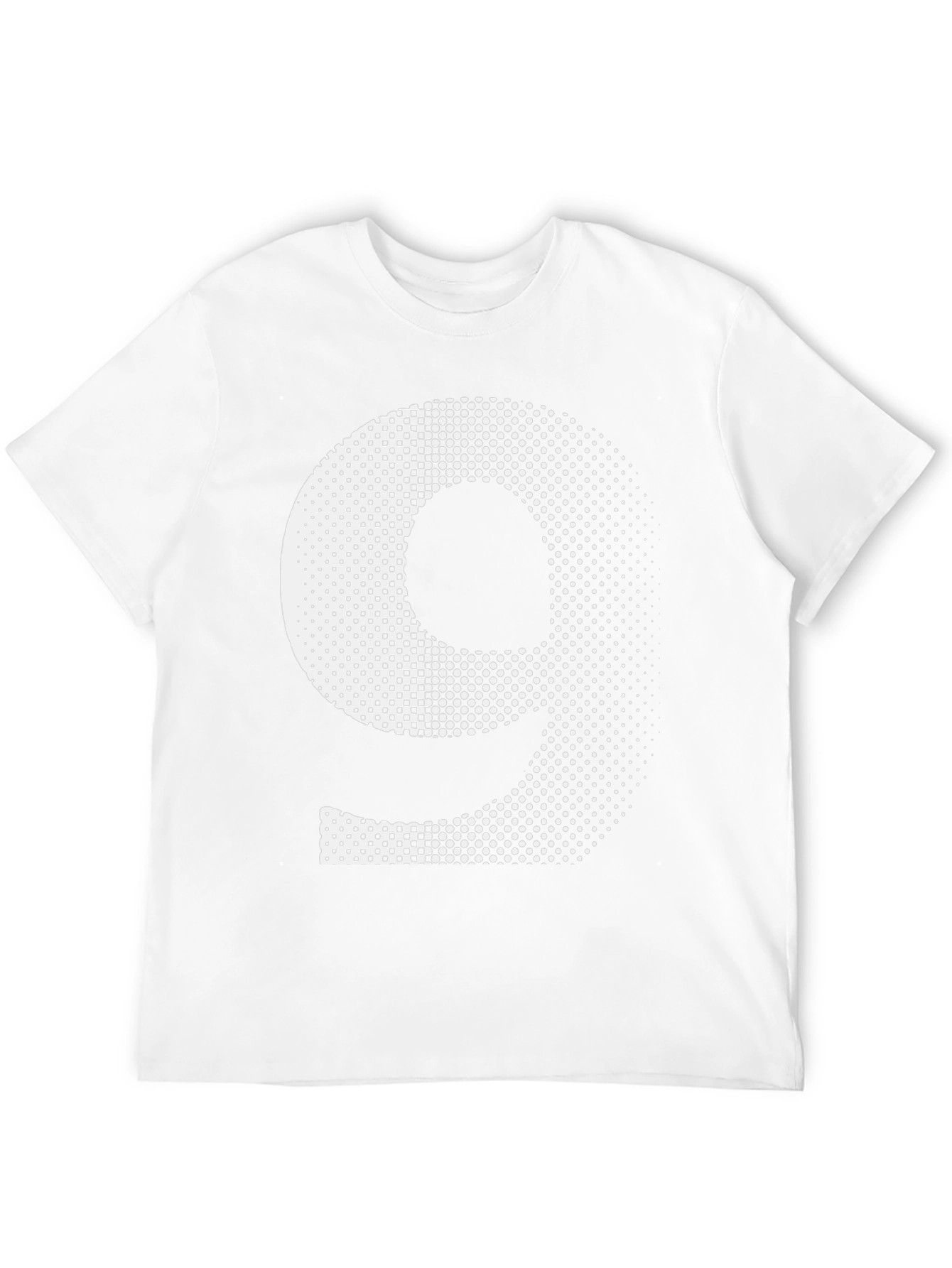 Modern Number Nine Graphic Tee - Black