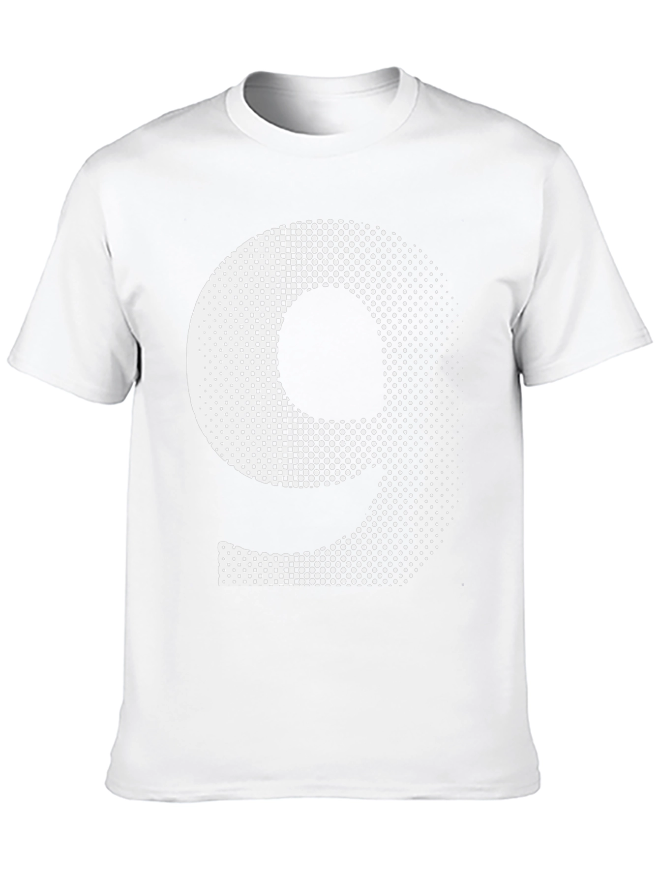 Modern Number Nine Graphic Tee - Black