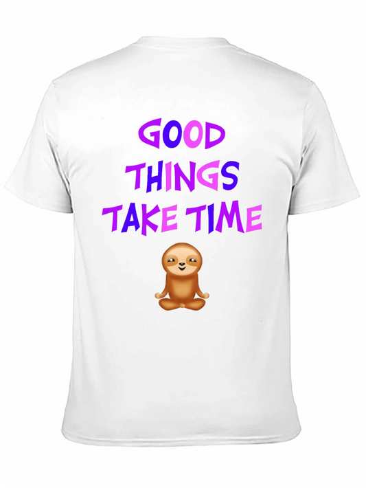Good Things Take Time Sloth Graphic Tee