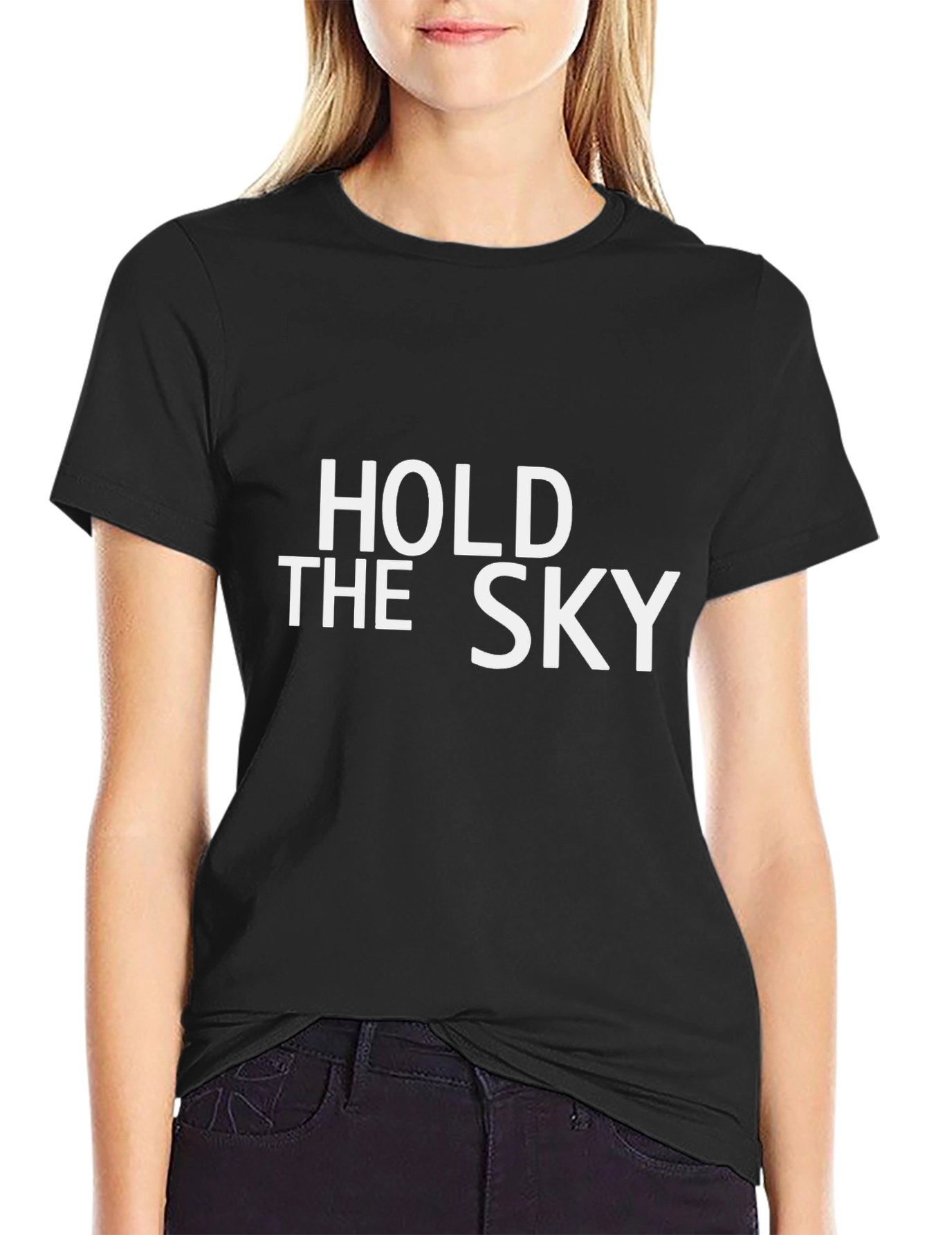 Hold the Sky Graphic Tee - Soft Cotton Blend