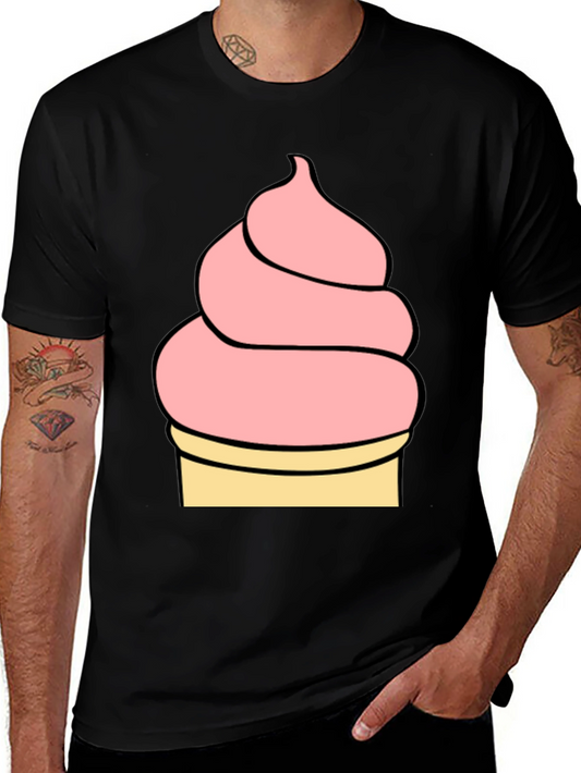 Ice Cream Graphic Tee - Black Unisex T-Shirt