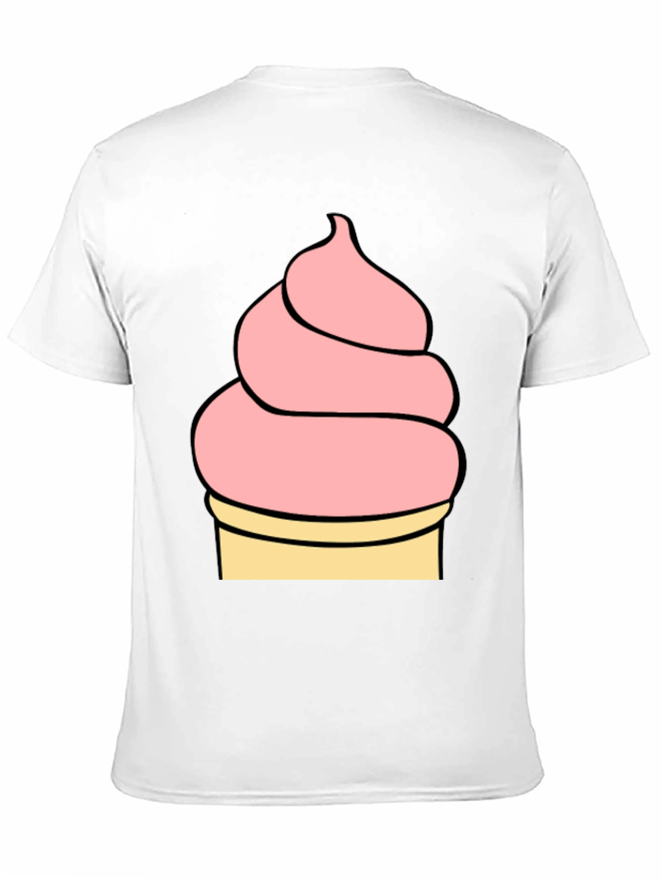 Ice Cream Graphic Tee - Black Unisex T-Shirt