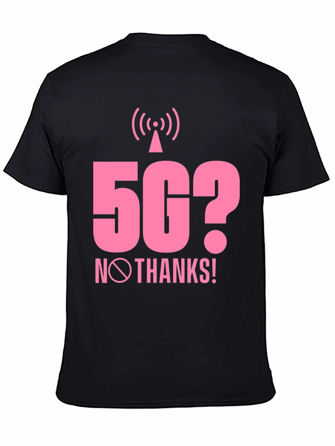 5G? No Thanks! Graphic Tee - Black