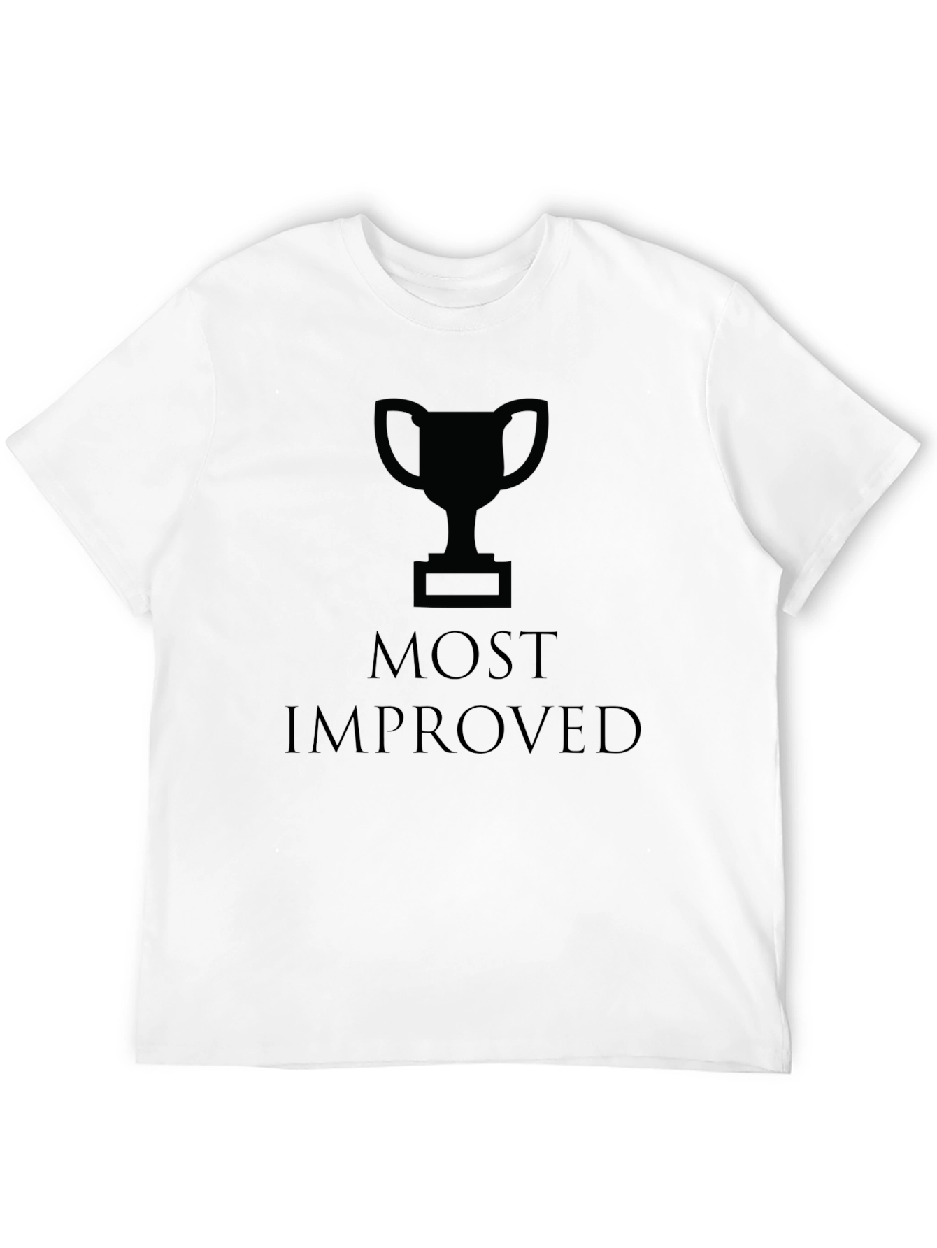 Most Improved Black Graphic Tee - Mens T-Shirt