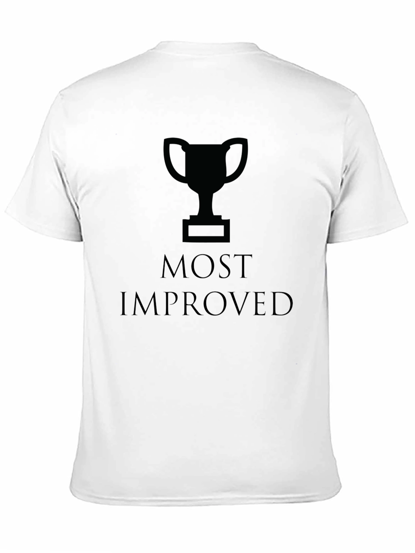 Most Improved Black Graphic Tee - Mens T-Shirt