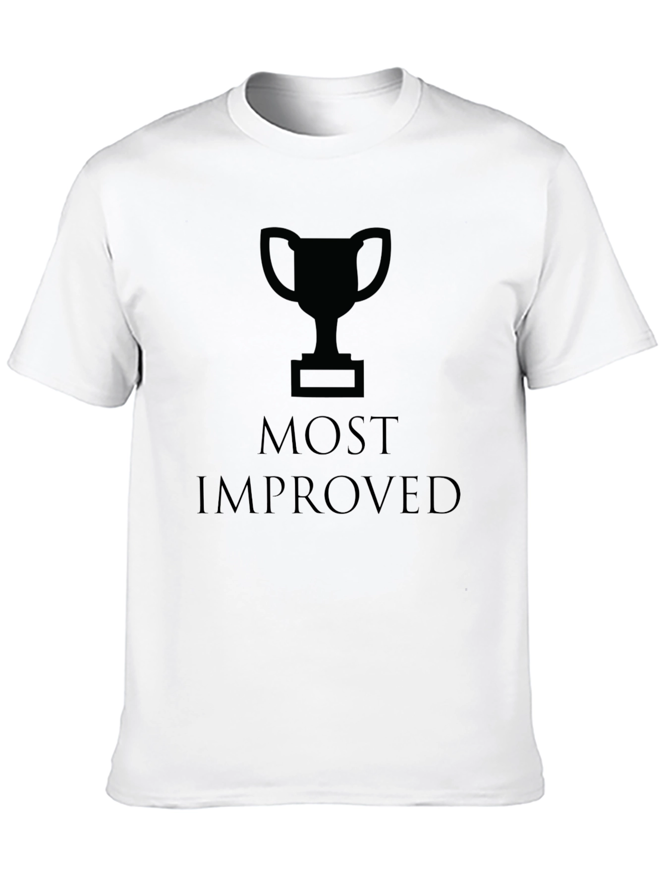 Most Improved Black Graphic Tee - Mens T-Shirt