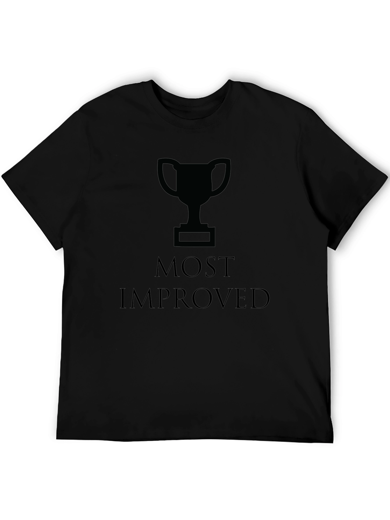 Most Improved Black Graphic Tee - Mens T-Shirt
