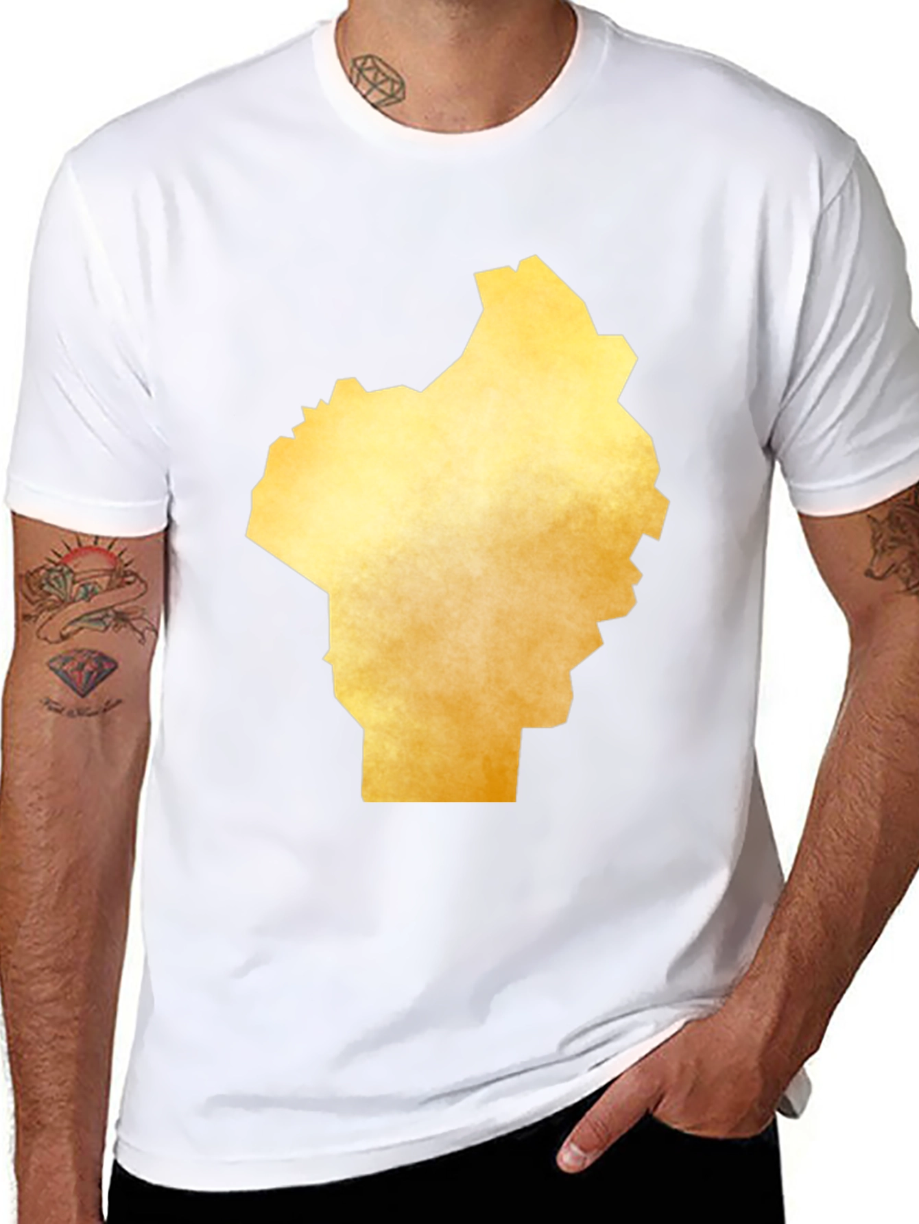 Golden State Shape Black T-Shirt
