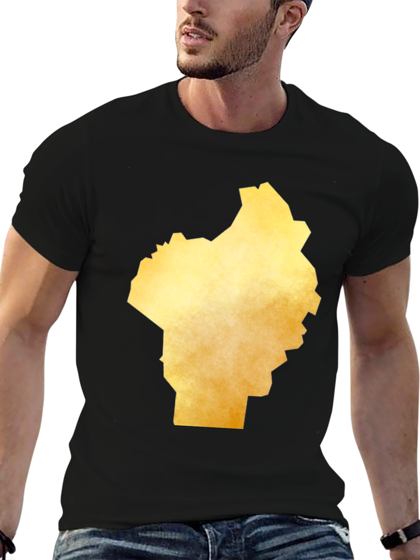 Golden State Shape Black T-Shirt