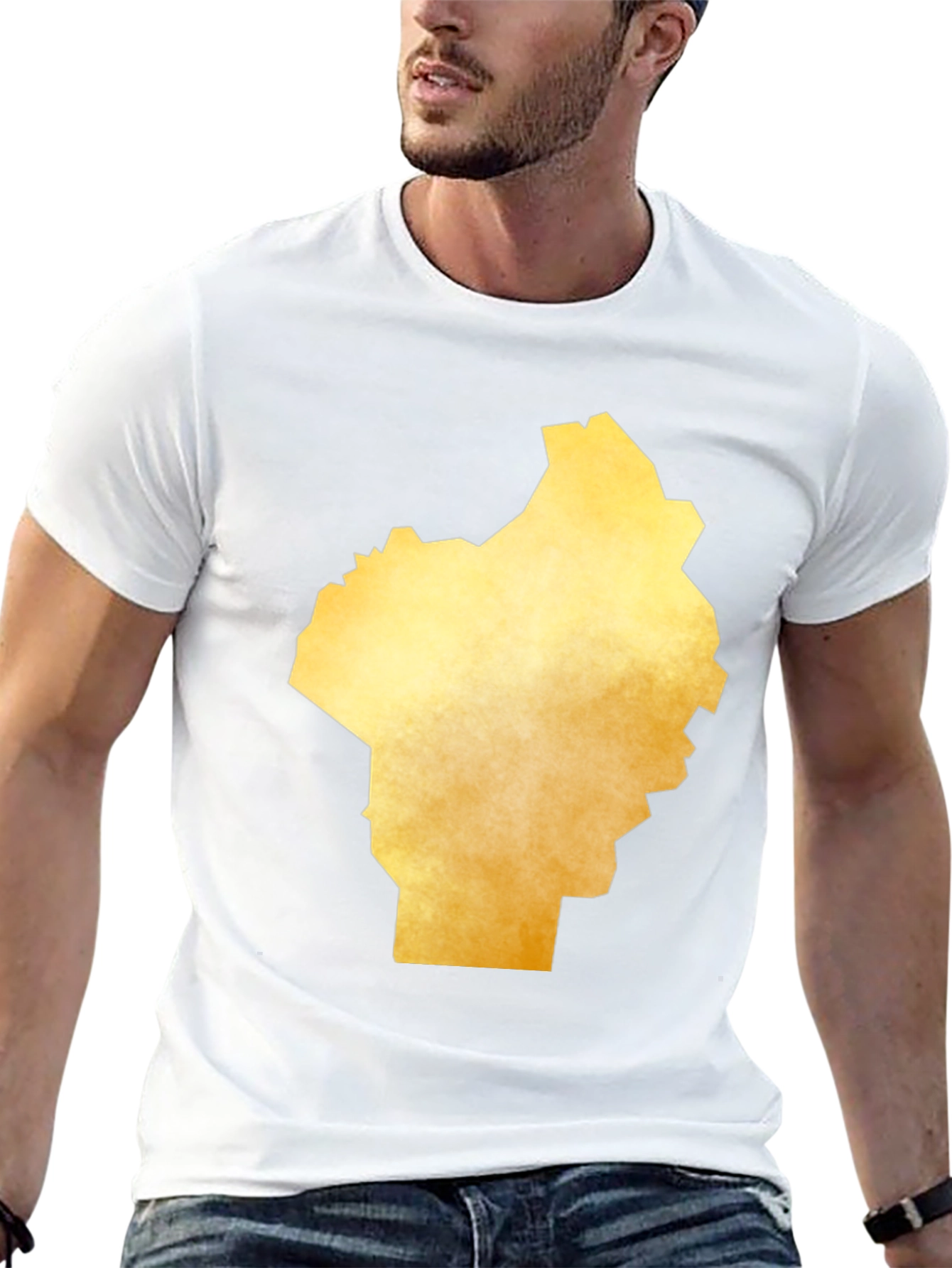 Golden State Shape Black T-Shirt