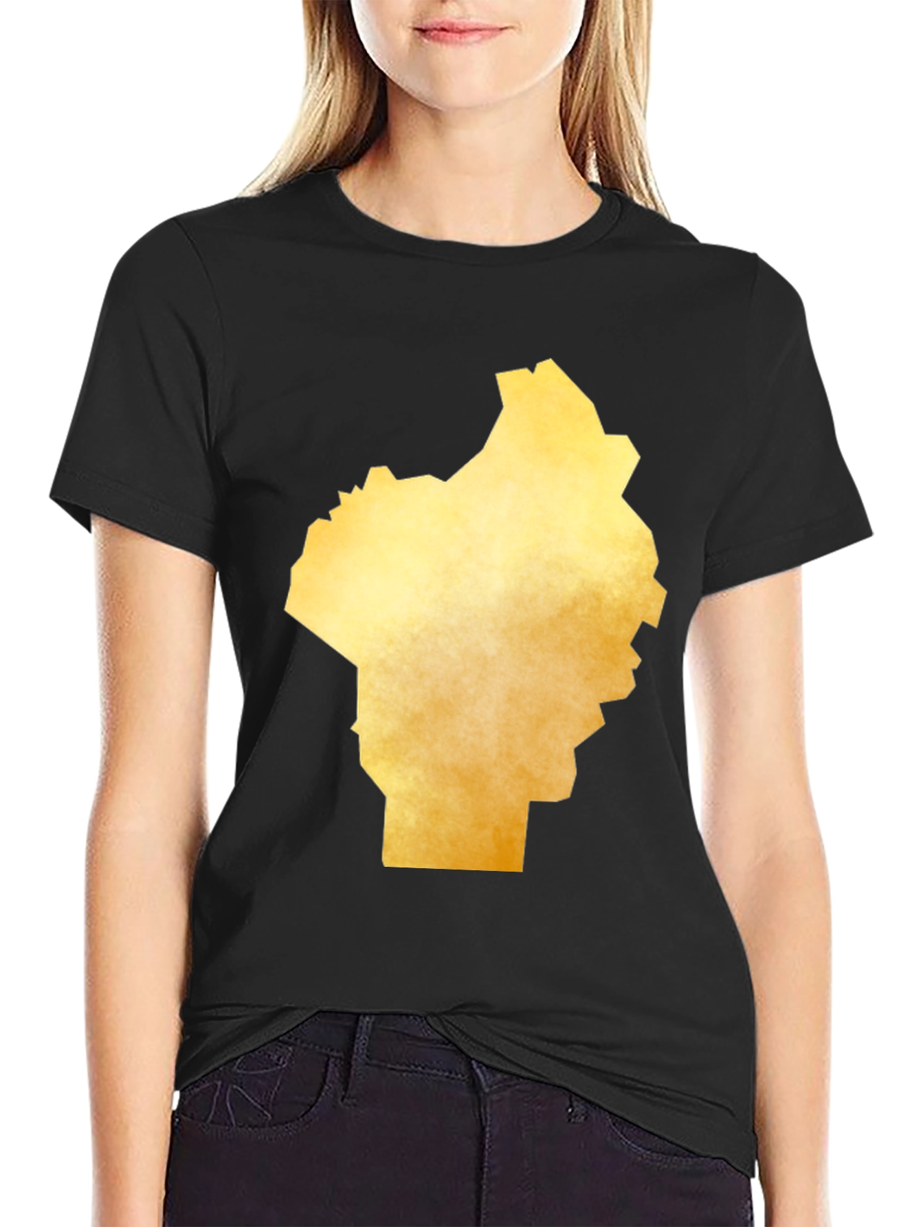Golden State Shape Black T-Shirt