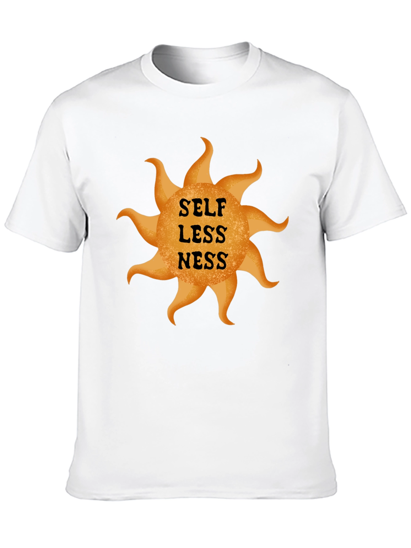 Selflessness Graphic Print Black T-Shirt
