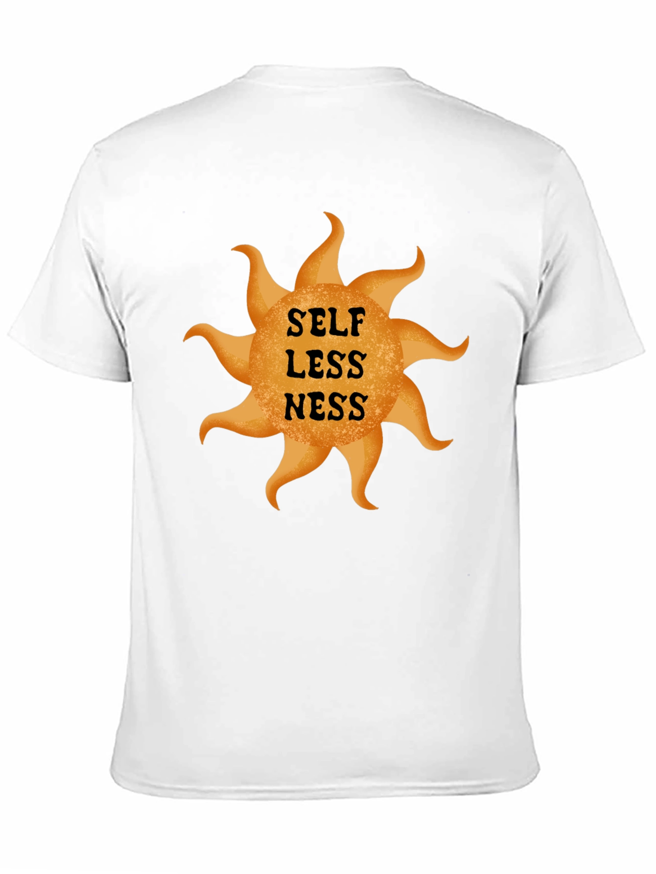 Selflessness Graphic Print Black T-Shirt