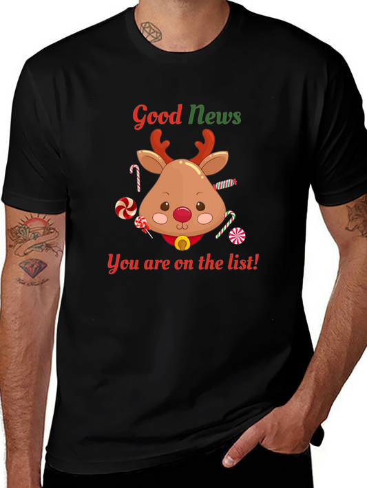 Good News Deer Christmas T-Shirt