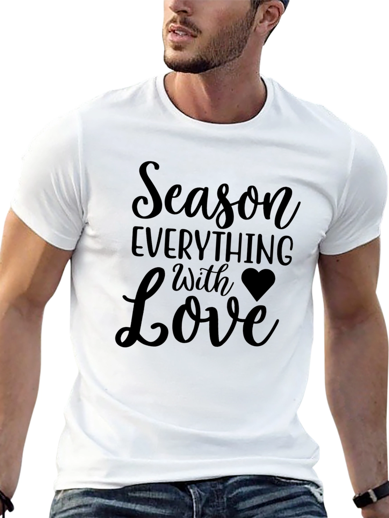 Season Everything With Love Black T-Shirt