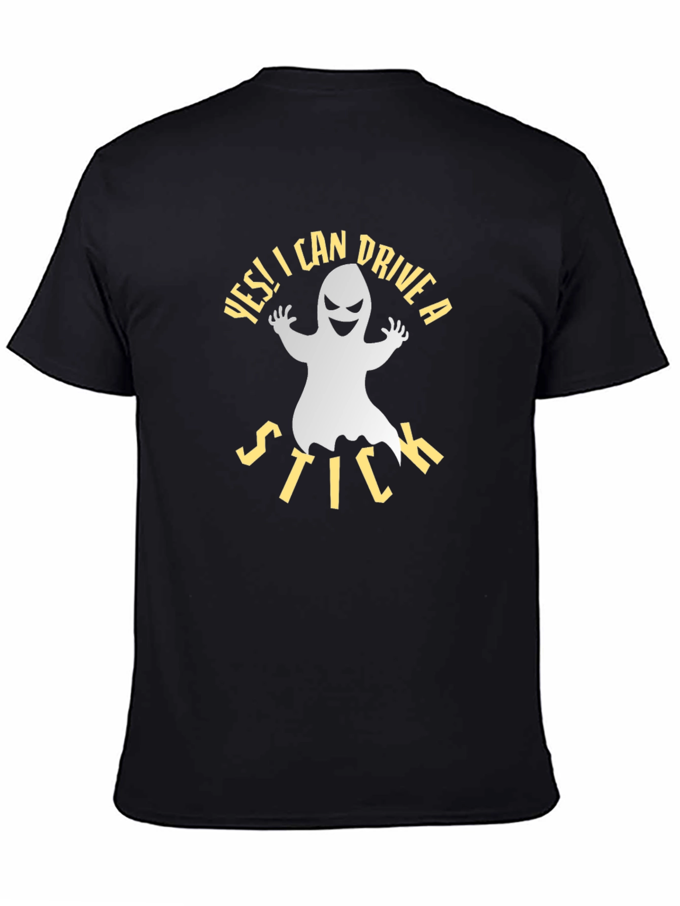 Yes I Can Drive a Stick Ghost Graphic Tee