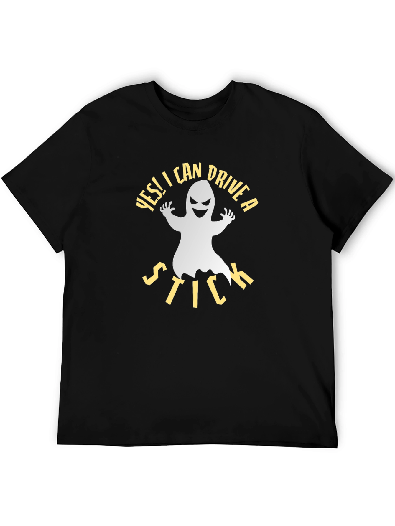 Yes I Can Drive a Stick Ghost Graphic Tee