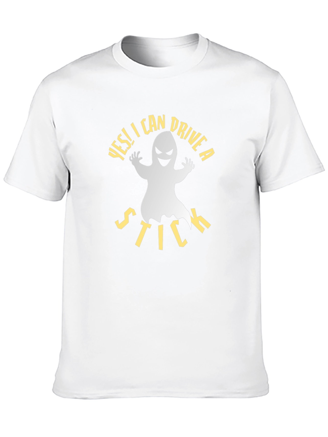 Yes I Can Drive a Stick Ghost Graphic Tee