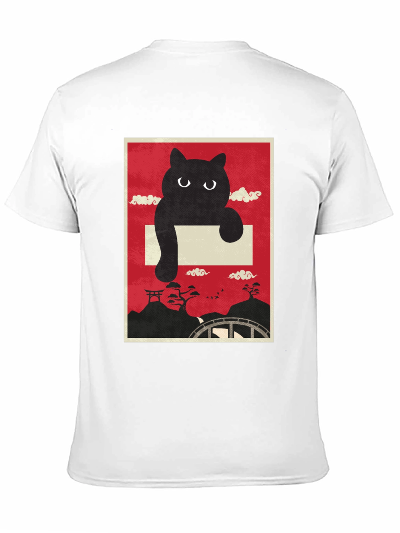 Black Cat Japanese Art T-Shirt