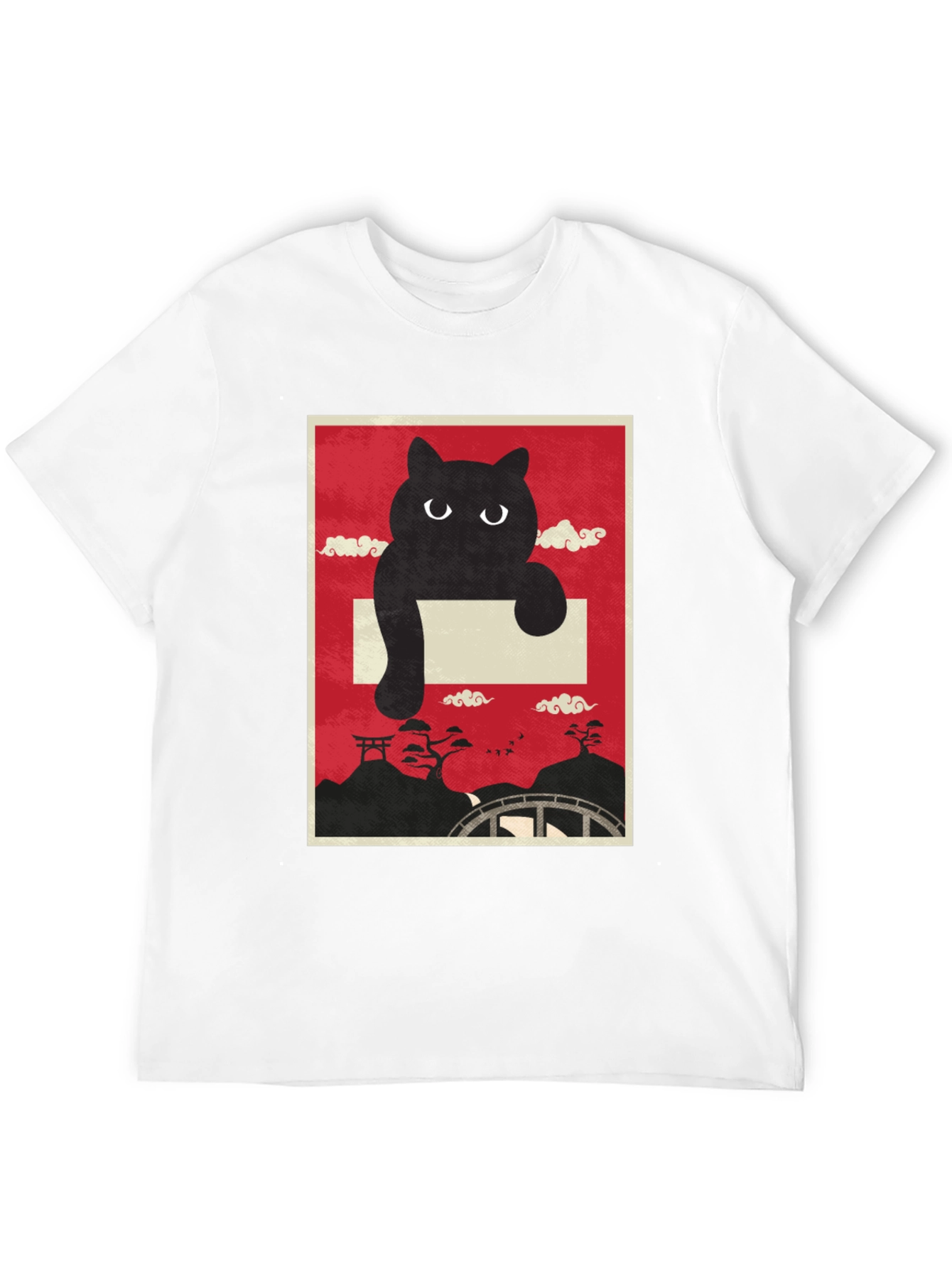 Black Cat Japanese Art T-Shirt