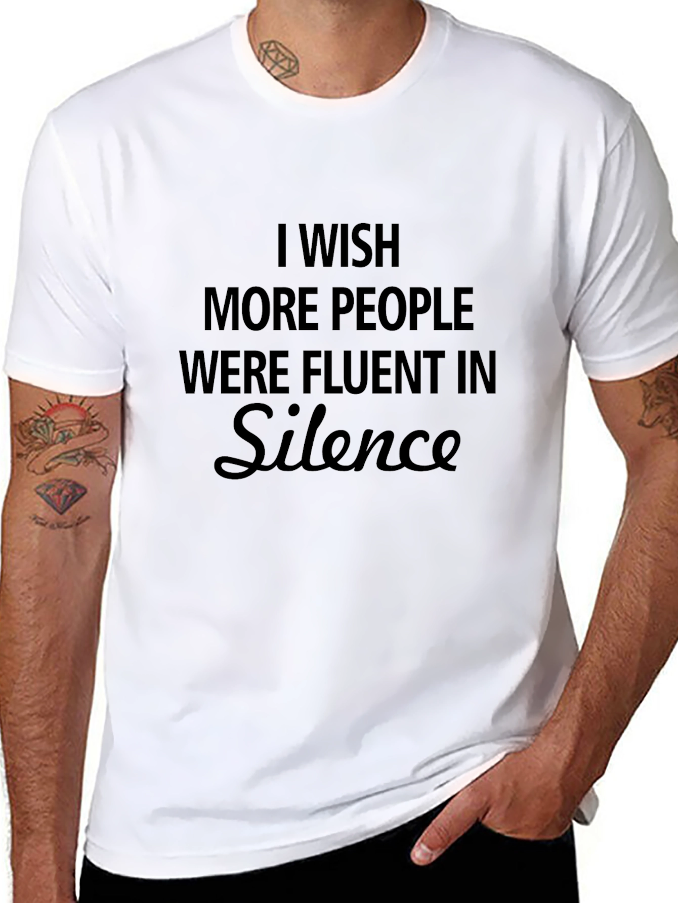 Fluent in Silence Black T-Shirt