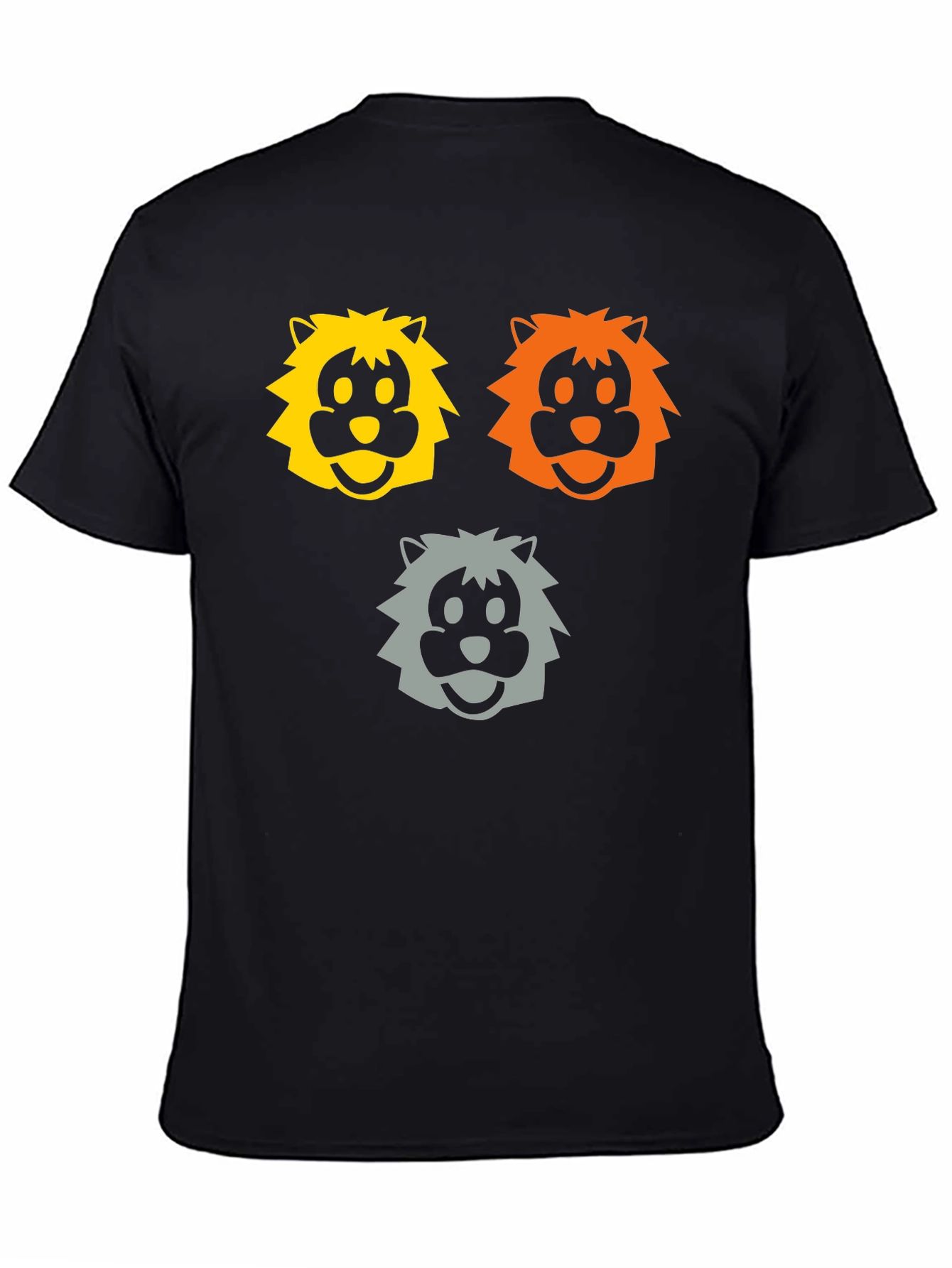 Cartoon Lion Graphic T-Shirt