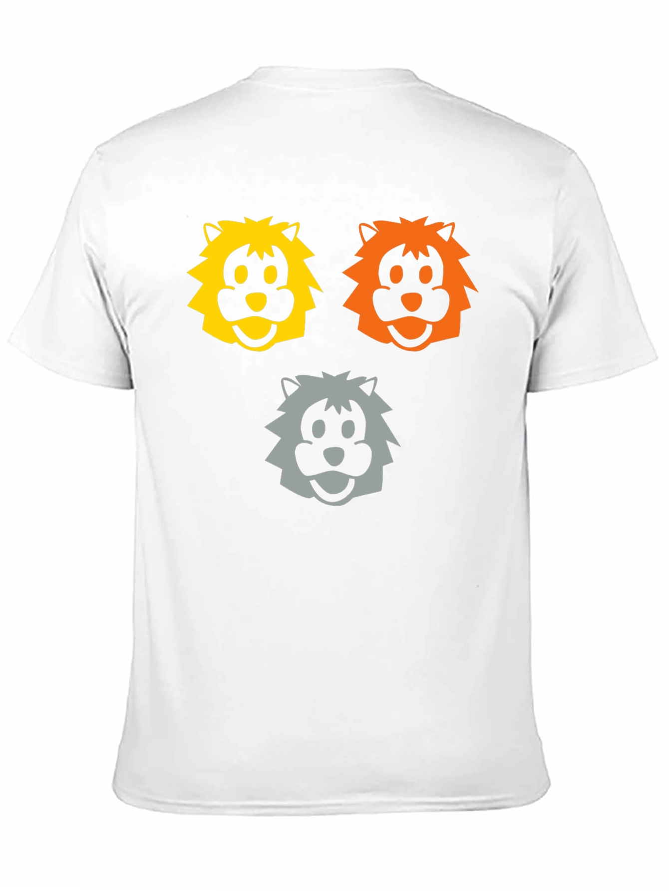 Cartoon Lion Graphic T-Shirt