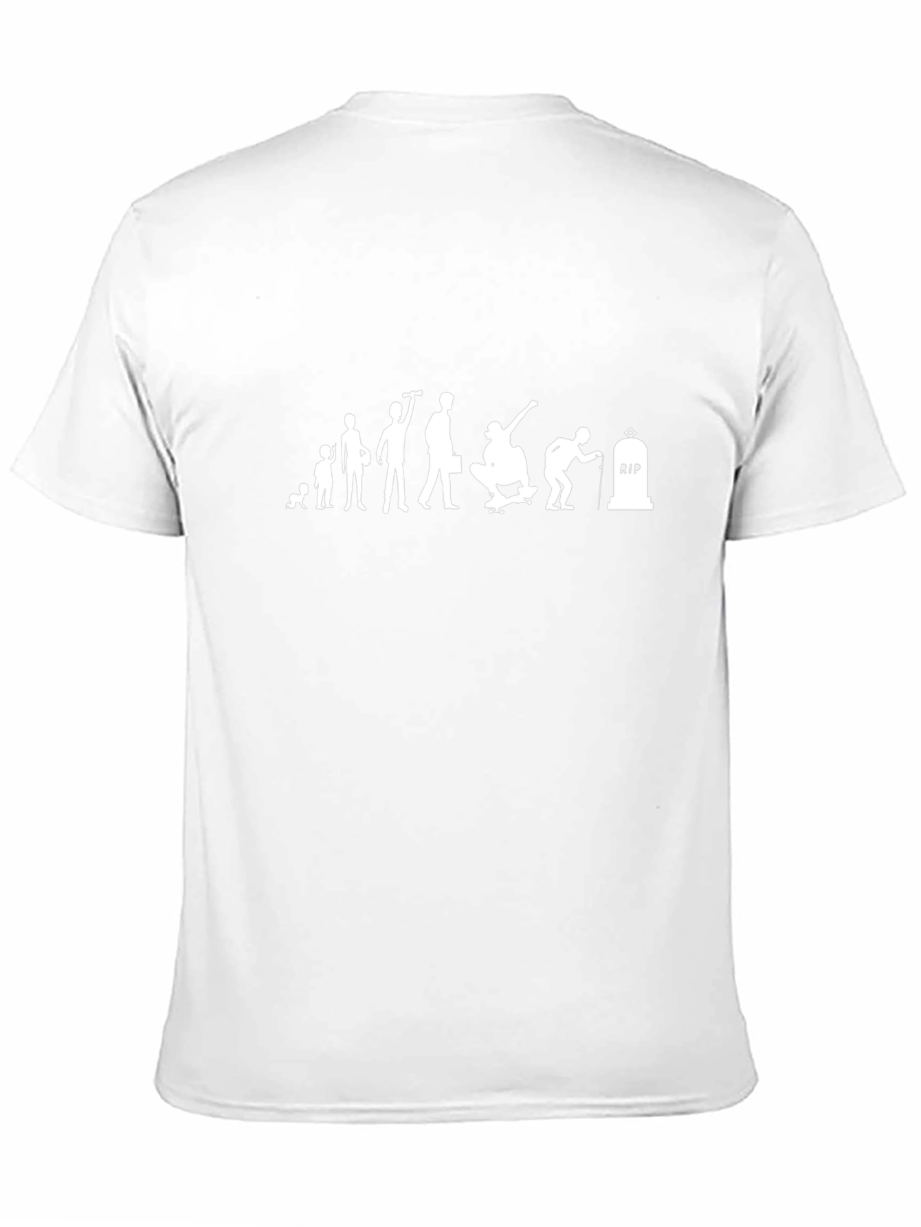 Evolution of a Skateboarder Black T-Shirt