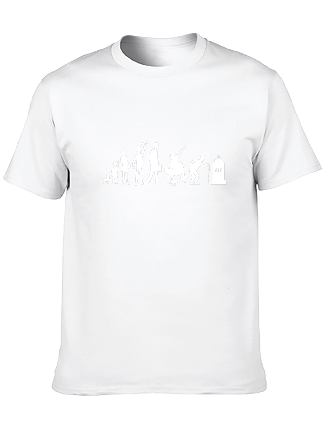 Evolution of a Skateboarder Black T-Shirt