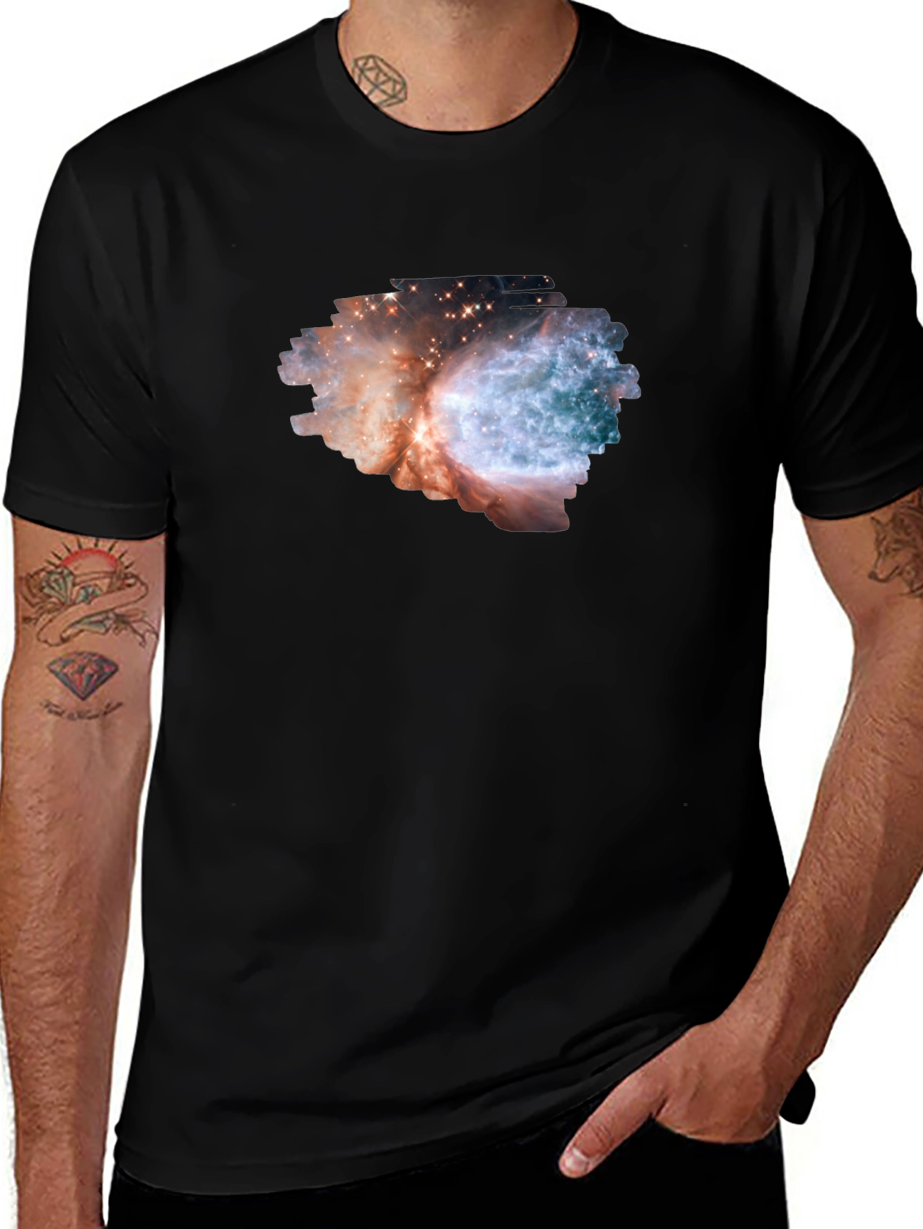 Nebula Graphic T-Shirt - Cosmic Style