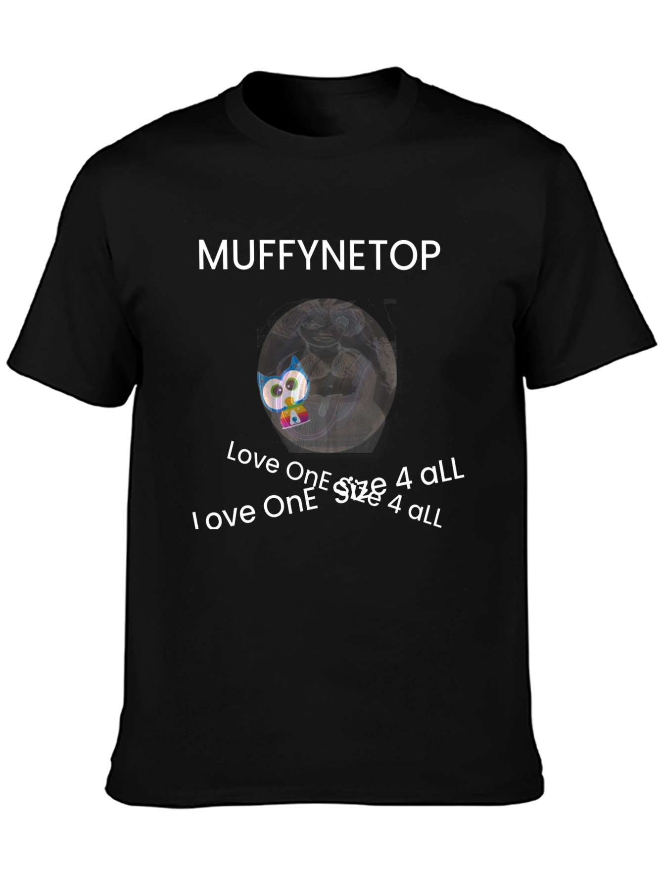 Muffynetop Graphic Print Crew Neck T-Shirt