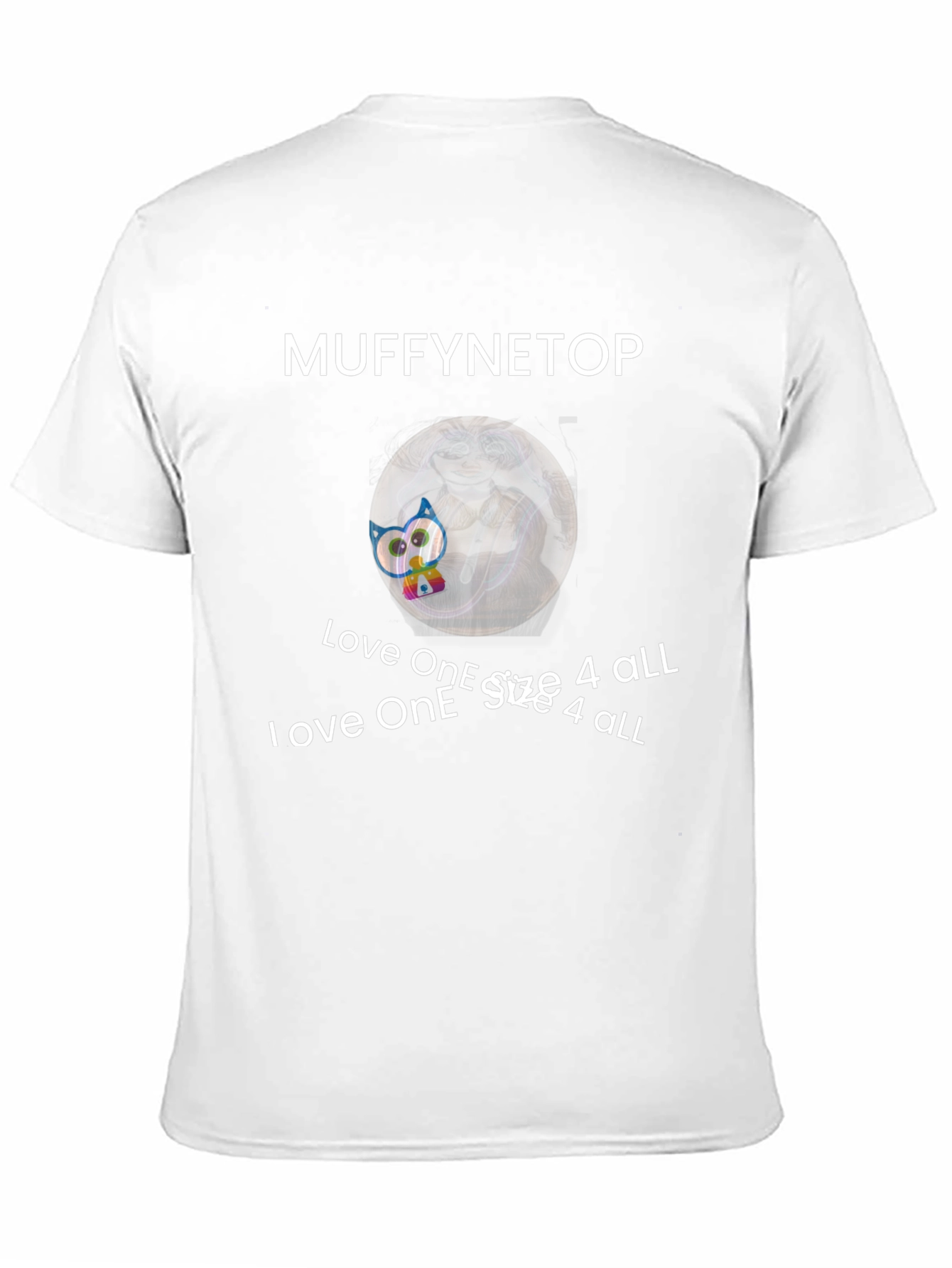 Muffynetop Graphic Print Crew Neck T-Shirt