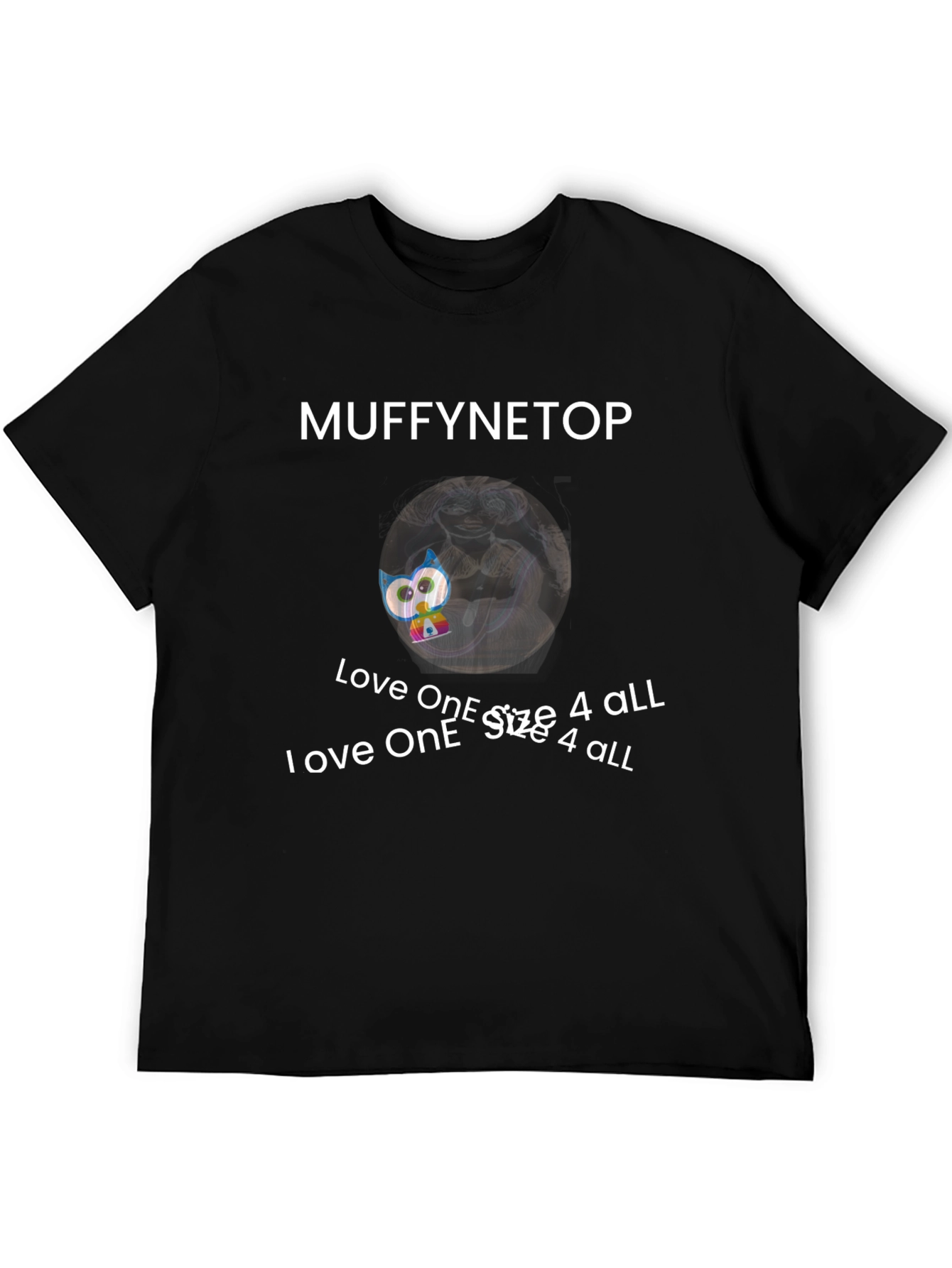 Muffynetop Graphic Print Crew Neck T-Shirt