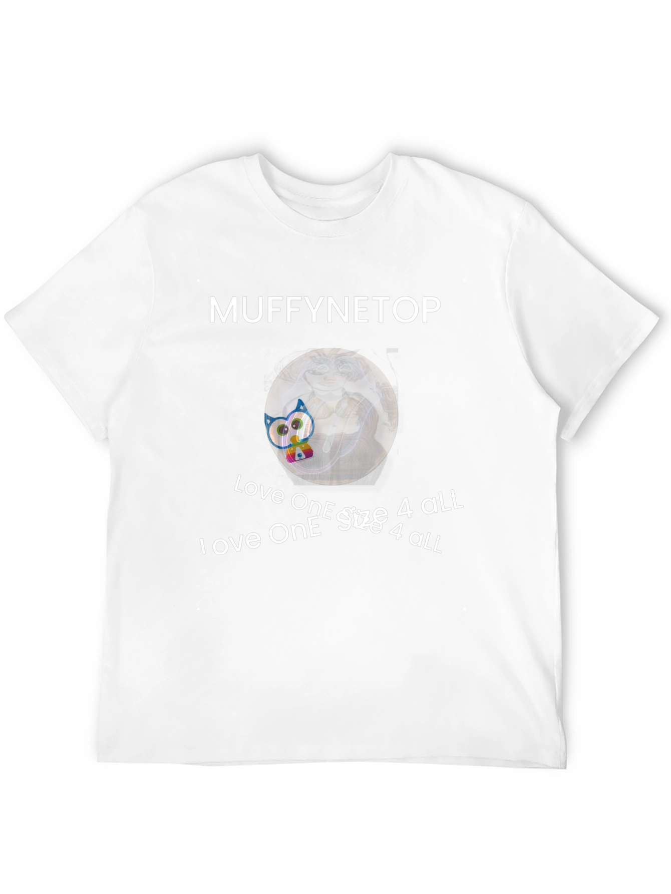 Muffynetop Graphic Print Crew Neck T-Shirt