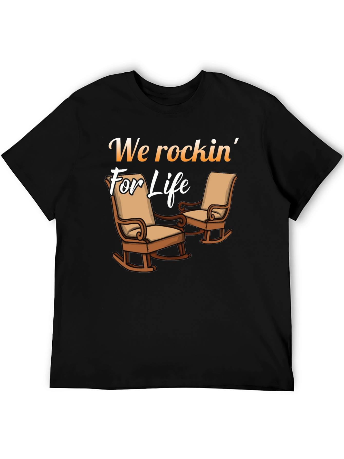 We Rockin For Life Black T-Shirt