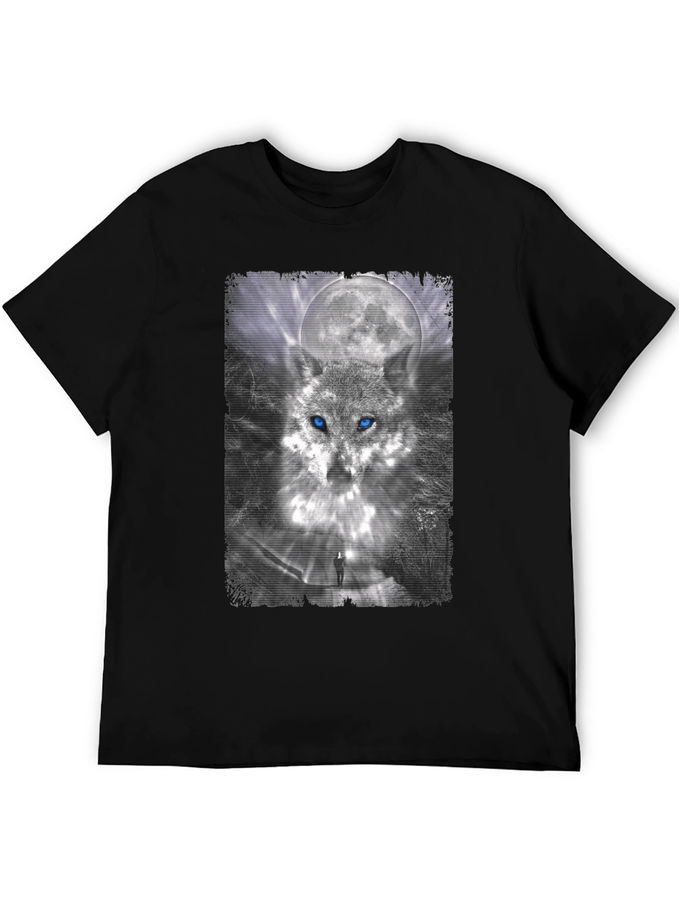 Wolf Moon Graphic Tee - Stylish Black T-Shirt