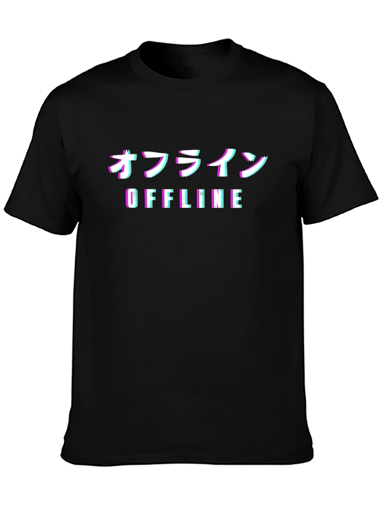 Offline Glitch T-Shirt - Japanese Aesthetic