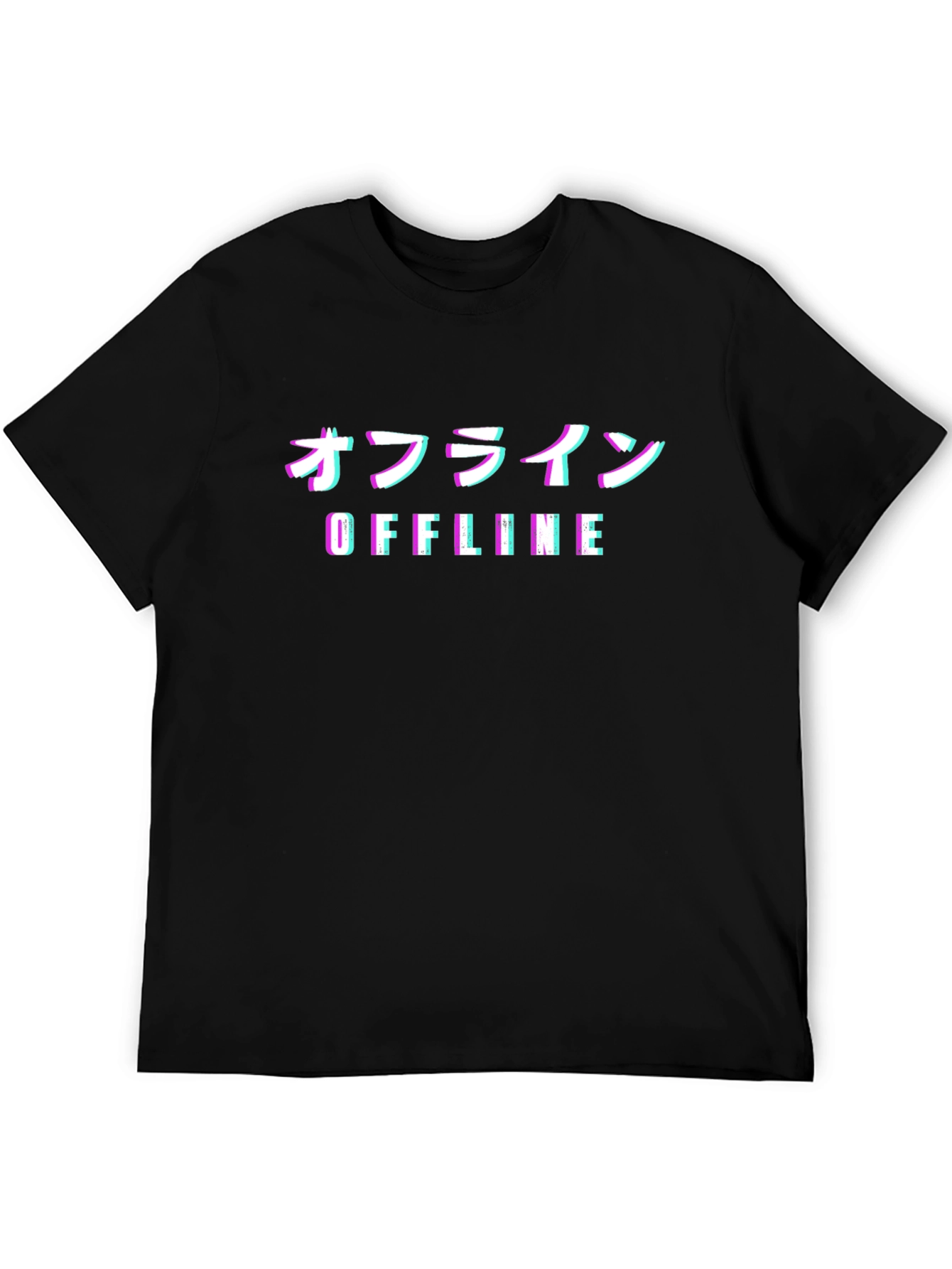 Offline Glitch T-Shirt - Japanese Aesthetic