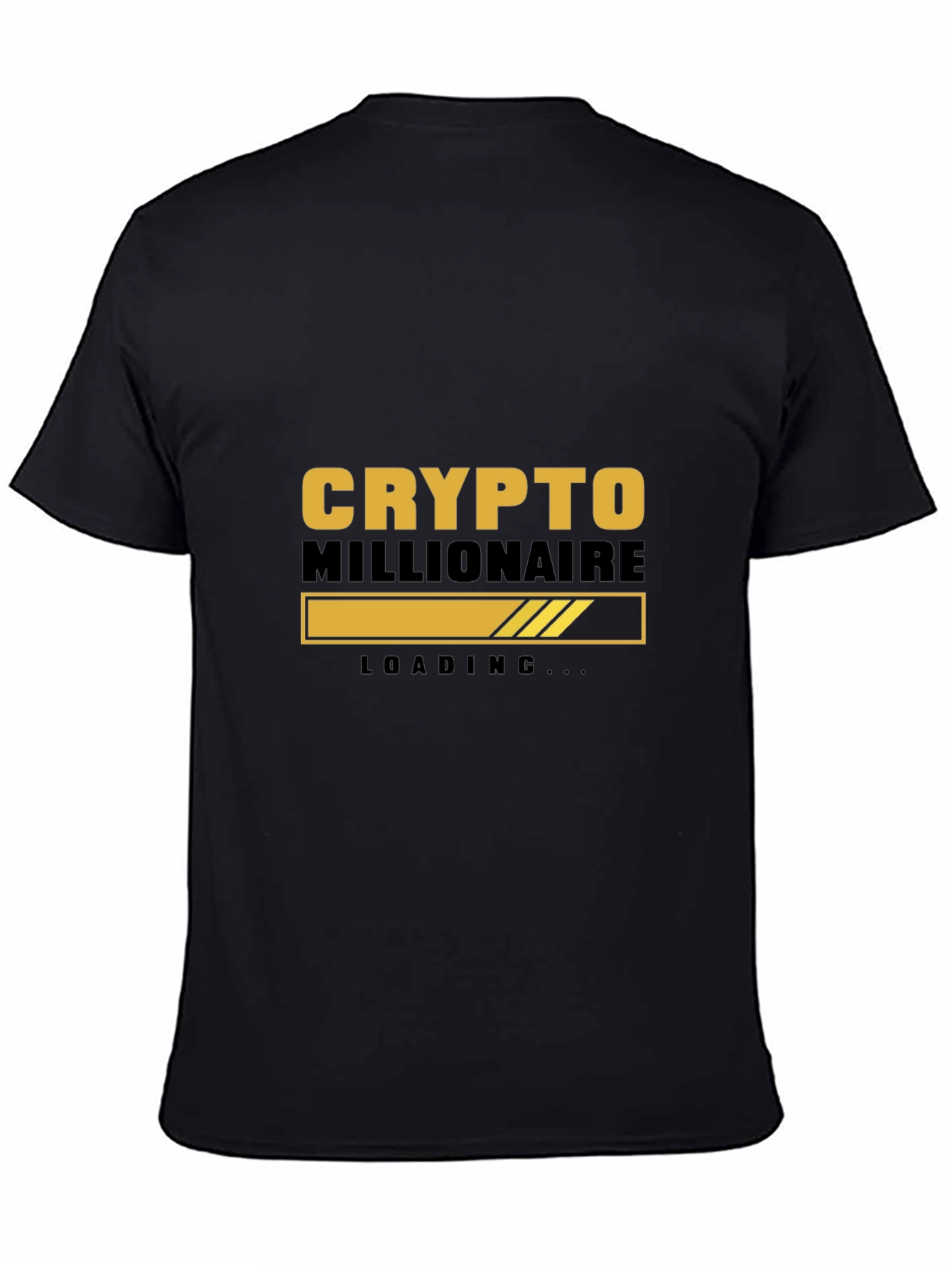 Crypto Millionaire Loading Black T-Shirt