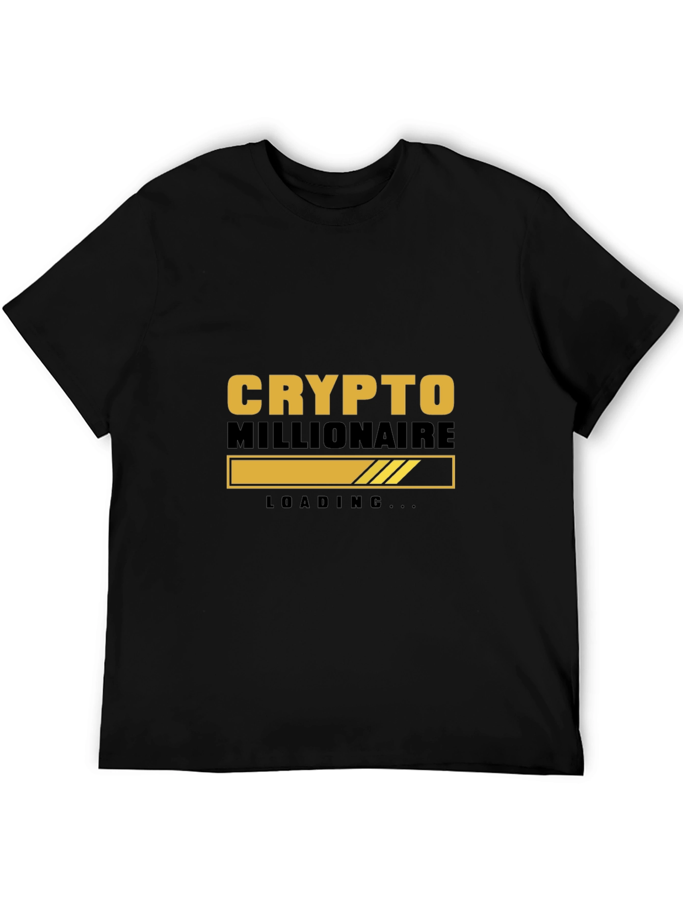 Crypto Millionaire Loading Black T-Shirt
