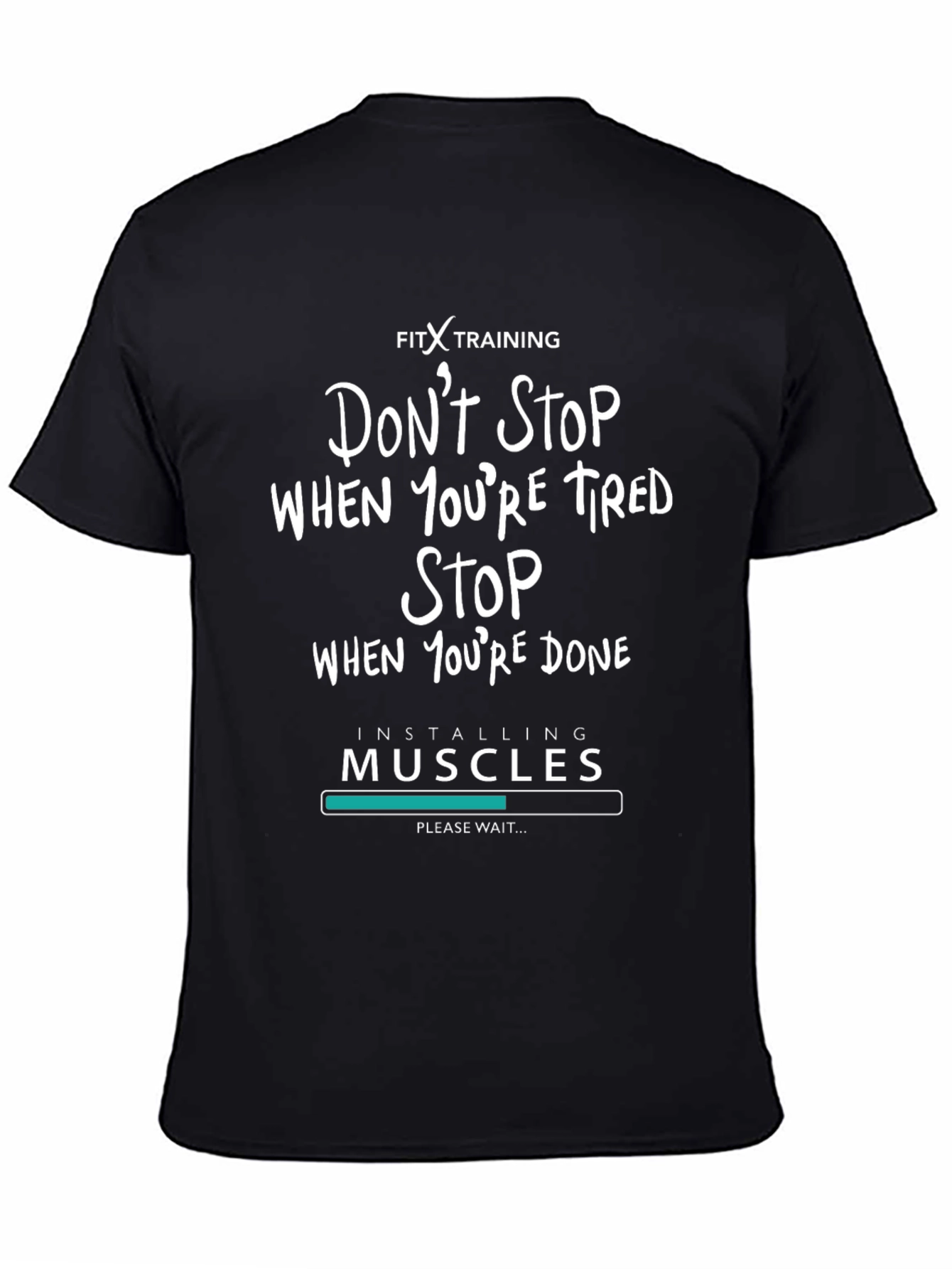 Fitness Training Graphic Tee - Muscle Install
