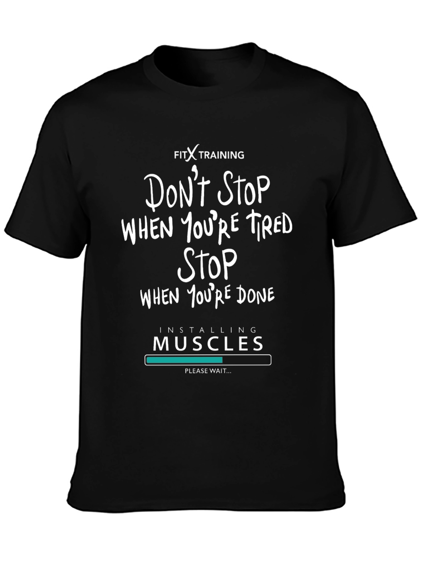 Fitness Training Graphic Tee - Muscle Install