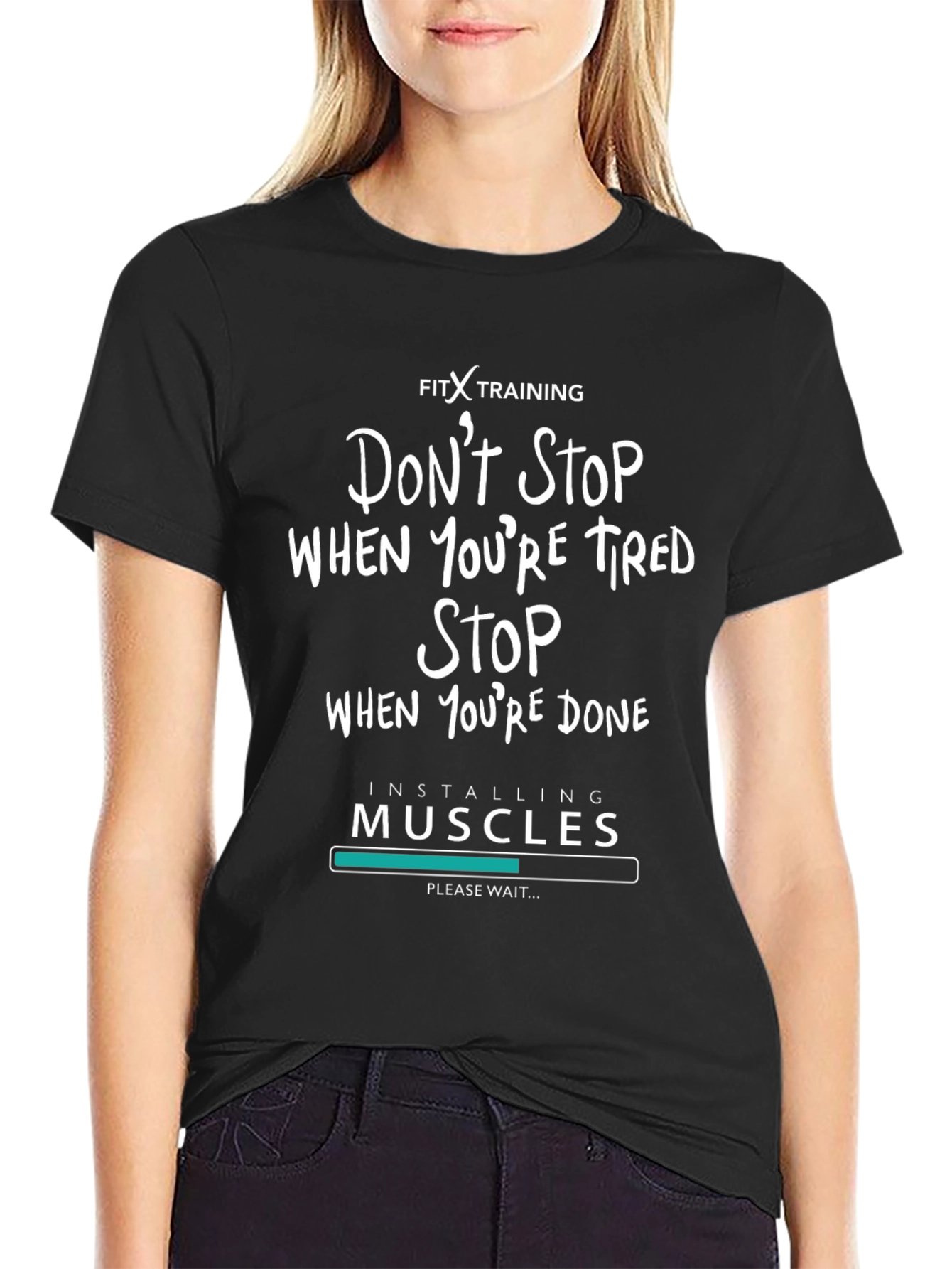 Fitness Training Graphic Tee - Muscle Install