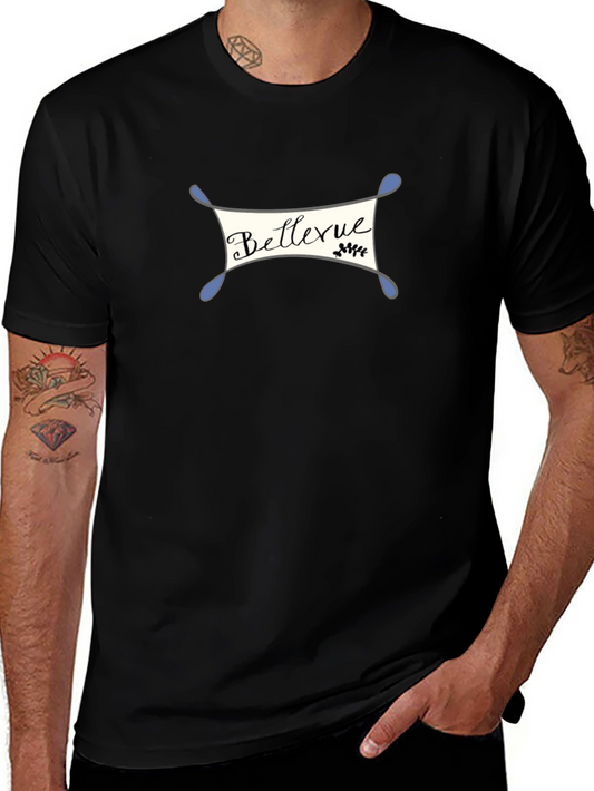 Bellevue Graphic Print Black T-Shirt