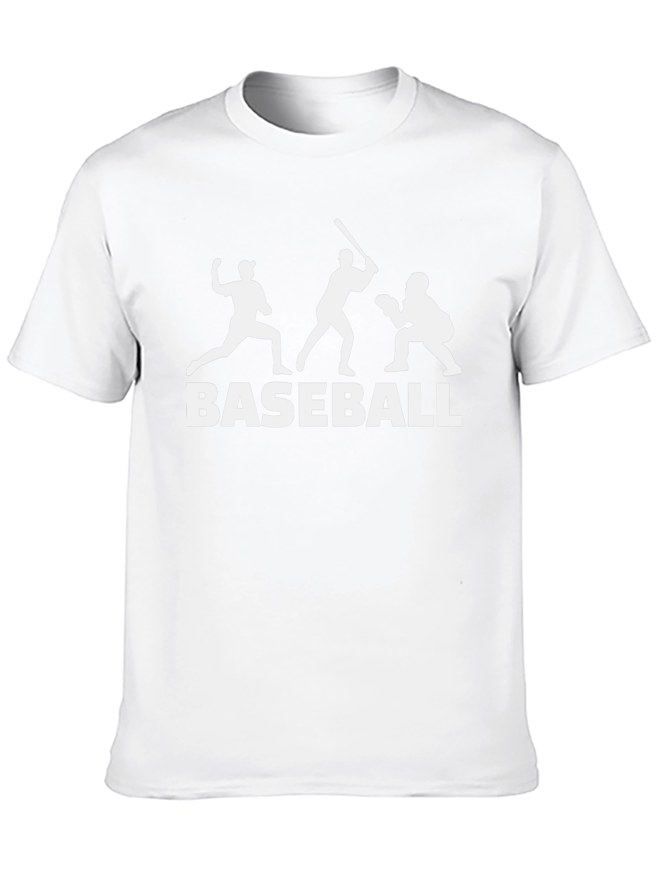Baseball Silhouette Graphic T-Shirt