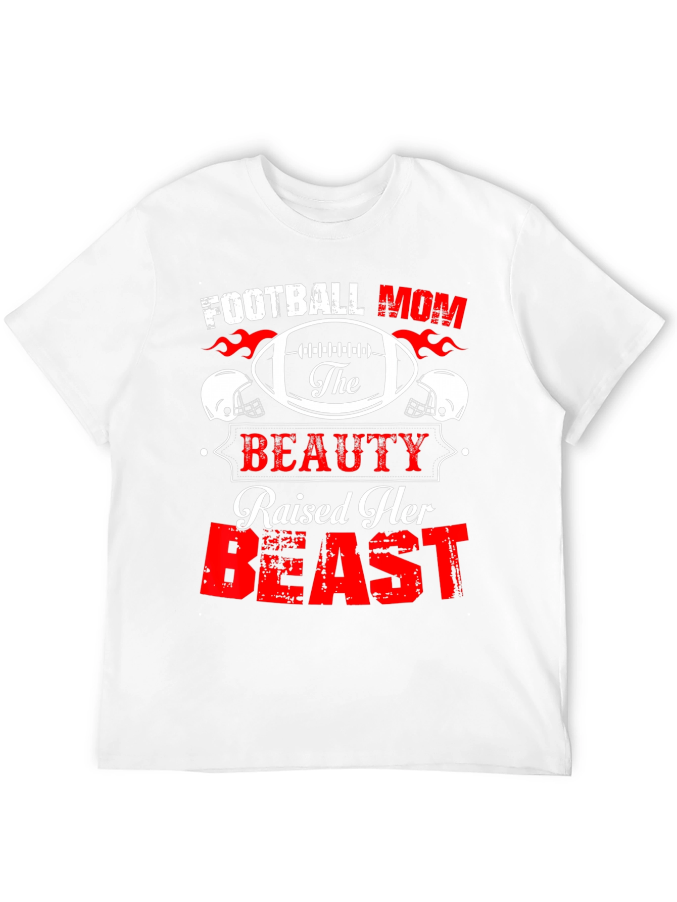 Football Mom Raised A Beast T-Shirt