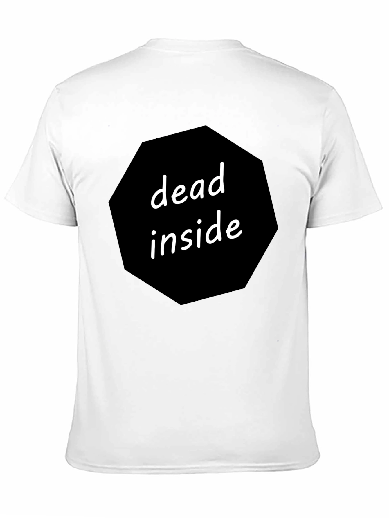Dead Inside Graphic Tee - Black Cotton Blend