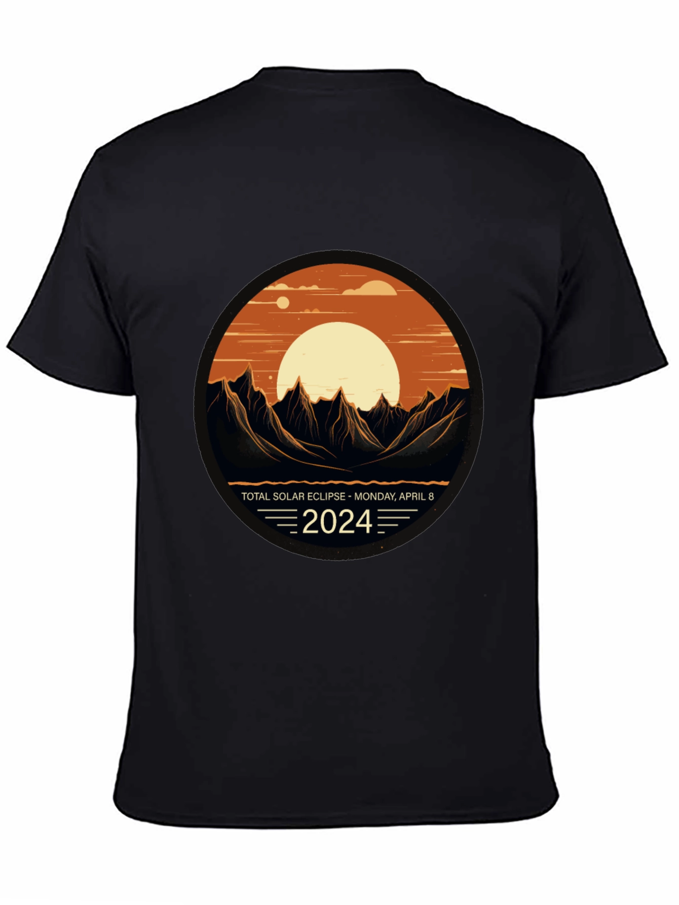 Total Solar Eclipse 2024 Graphic T-Shirt